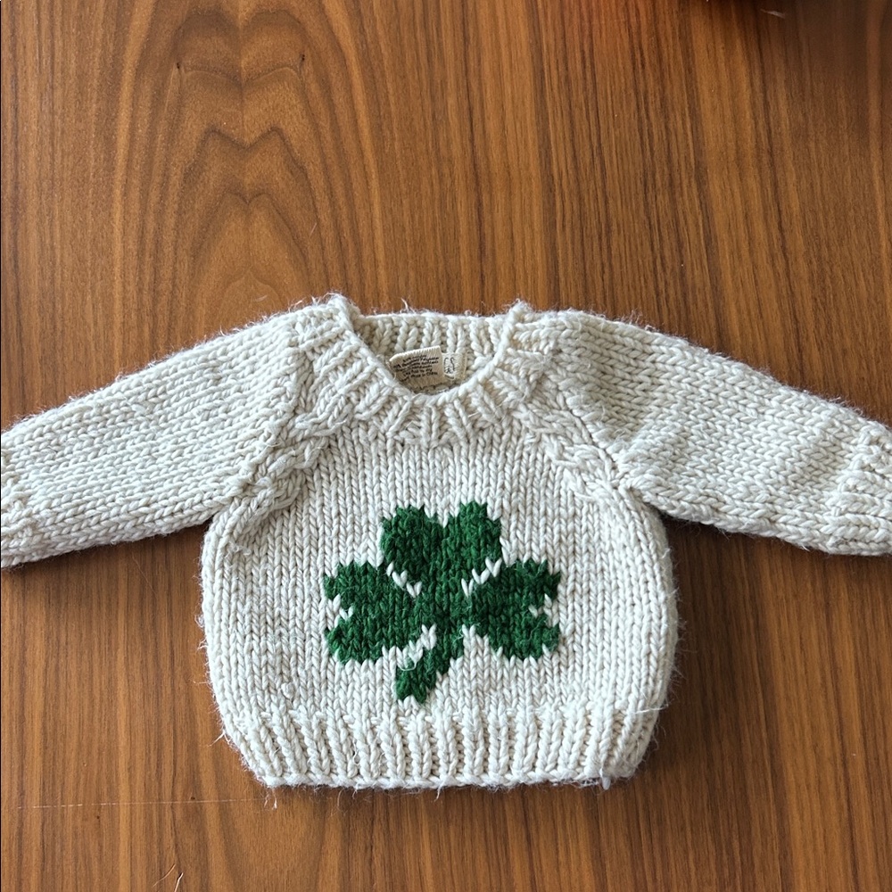 Baby Shamrock Sweater 0-6 MO